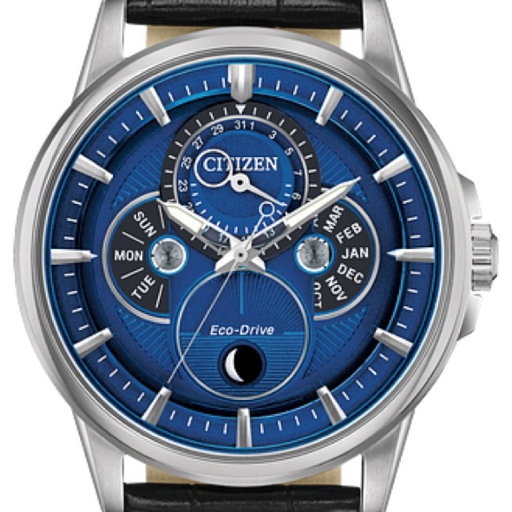 Citizen Eco-Drive Blue Dial Silver Watch
